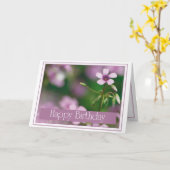 Verjaardag - het Roze Wenskaart van de Kaart (Gele Bloem)