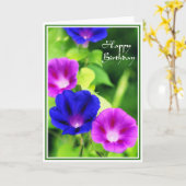 Verjaardag - het Wenskaart van de Gloriën van de Kaart (Gele Bloem)