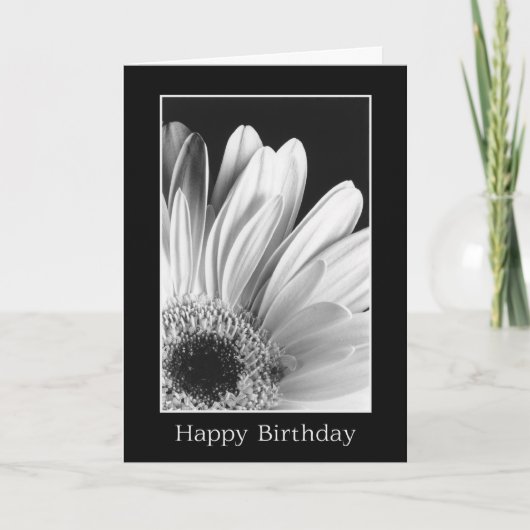 Verjaardag - het Wenskaart van Gerber Daisy Kaart (Voorkant)
