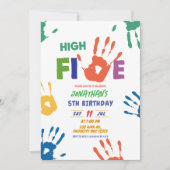 Verjaardag High Five Jongen Kaart (Voorkant)