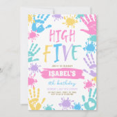 Verjaardag High Five Kaart (Voorkant)