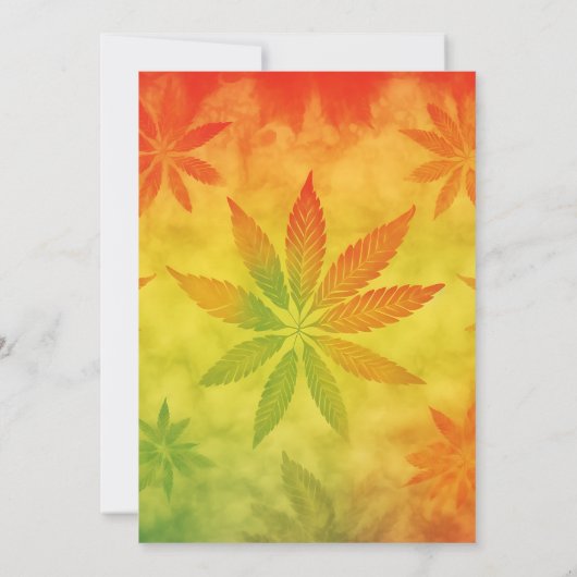 Verjaardag Hippie Guru Kaart (Achterkant)