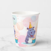 Verjaardag Hippo papieren bekers