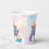 Verjaardag Hippo papieren bekers