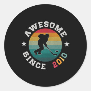 Verjaardag Hockey Fan Geschenk 15 Jaar Oud Geweldi Ronde Sticker