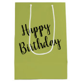 Verjaardag Holstein op een Boerderijen hek Medium Cadeauzakje (Achterkant)