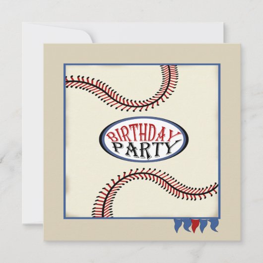 Verjaardag Hometown Honkbal Kaart (Voorkant)