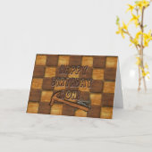 VERJAARDAG - HON - TIMMERMAN/CONSTRUCTIE MAN KAART (Gele Bloem)