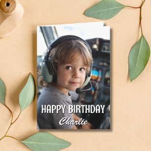 Verjaardag Hond Piloot Aviator Zonnebril Vliegtuig Kaart