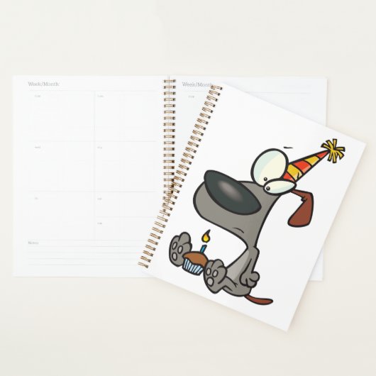Verjaardag Hond Spiral Planner (Display)