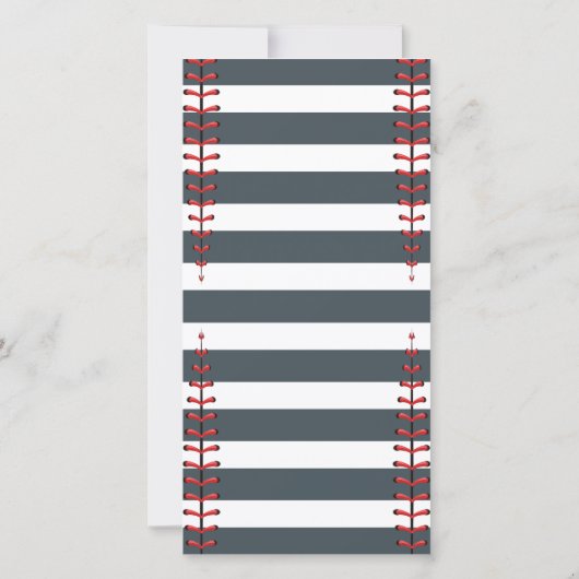 Verjaardag Honkbal Bedankkaart (Achterkant)