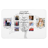 Verjaardag Hoogtepunten FOTOCOLLAGE Familiestamboo Magneet (Horizontaal)