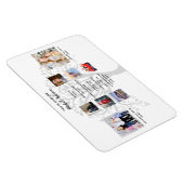 Verjaardag Hoogtepunten FOTOCOLLAGE Familiestamboo Magneet (Rechterzijde)