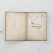 verjaardag hortensia en Queen Anne's Lace boeket Kaart (Binnen)