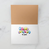 Verjaardag Hound Dog Face In Paper Hole Kaart (Binnen)