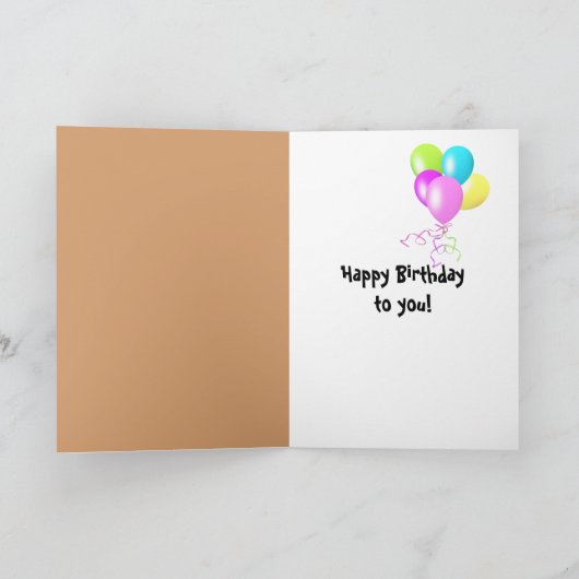 Verjaardag Hound Dog in Paper Hole Kaart (Binnen)