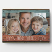 Verjaardag houten aangepaste foto vaders dag fotoplaat (voorkant)