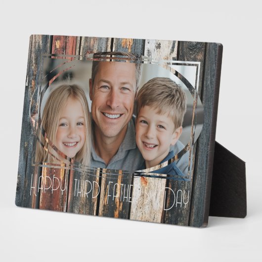 Verjaardag Houten Custom Photo Vaders Day1 Fotoplaat (Zijkant)