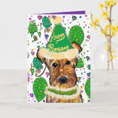 VERJAARDAG HUISDIEREN KAART (Gele Bloem)