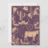 "Verjaardag Hullabaloo" Kind Cowgirl Verjaardagsfe Kaart (Achterkant)