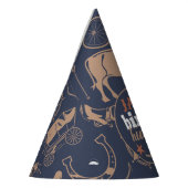 "Verjaardag Hullabaloo" Westerne Cowboy Verjaardag Feesthoedjes (Links)