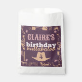 "Verjaardag Hullabaloo" Westerne Cowgirl Party Bedankzakje (Voorkant)
