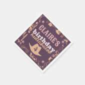 "Verjaardag Hullabaloo" Westerne Cowgirl Party Servet (Hoek)