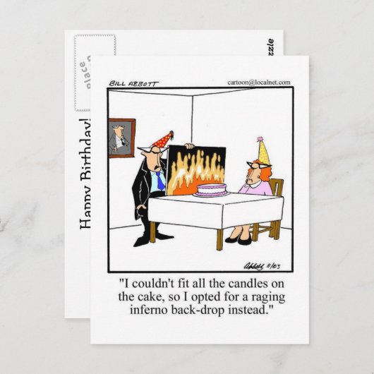 Verjaardag Humor Ansichtkaart "Spectickles" Briefkaart (Voorkant / Achterkant)