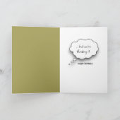 Verjaardag Humor Bluebirds op een hek Post Kaart (Binnen)