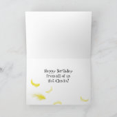 Verjaardag, humor, Chicks to Chicks, Geel/Zwart Kaart (Binnen)