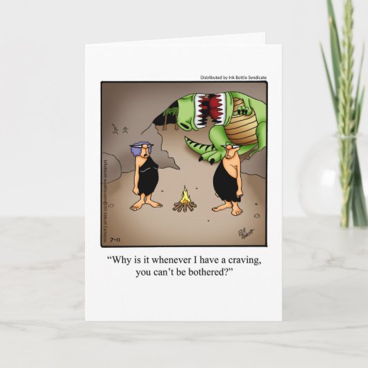 Verjaardag Humor "cravings" Wenskaart voor haar Kaart (Voorkant)