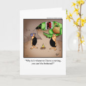 Verjaardag Humor "cravings" Wenskaart voor haar Kaart (Gele Bloem)