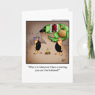 Verjaardag Humor "cravings" Wenskaart voor haar Kaart