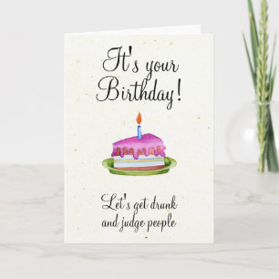 Verjaardag Humor Drinken Grappig Kaart