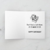 Verjaardag, Humor, het is wat het is! Kaart (Binnen)