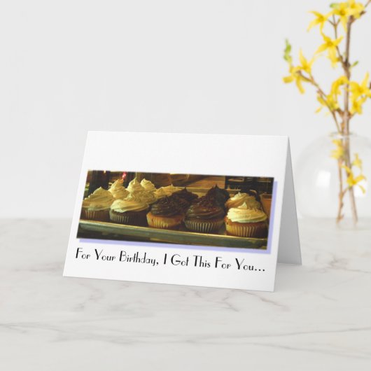 Verjaardag - Humor Kaart (Gele Bloem)