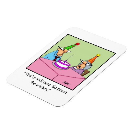Verjaardag Humor Magnet Gift Magneet (Linkerzijde)