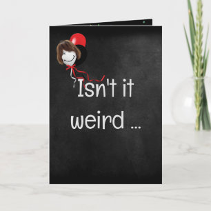 Verjaardag Humor op zwart Kaart