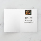 Verjaardag Humor Schattige Zingende Kat om U te ju Kaart (Binnen)