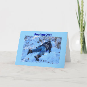 Verjaardag Humor Sledding Ongeval Kaart
