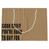 Verjaardag Humor tekst op karton Groot Cadeauzakje (Voorkant)