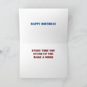 ** VERJAARDAG HUMOR VOOR JE OUDE VERJAARDAG KAART (Binnen)