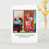 Verjaardag Humor Wenskaart voor hem Kaart (Gele Bloem)