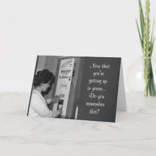 Verjaardag Humor Whiskey Dispenser Kaart