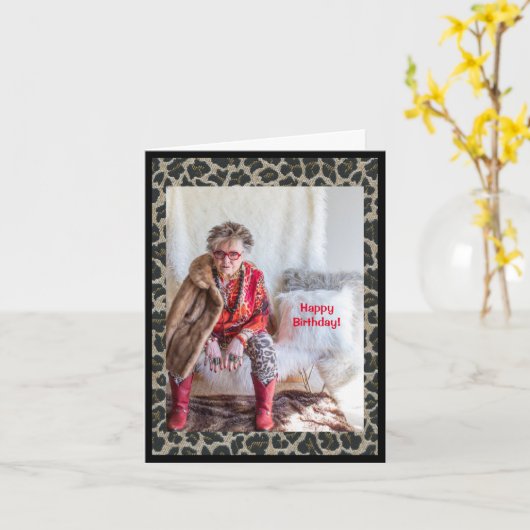 Verjaardag humoristisch advies voor een Woo-Hoo ri Kaart (Gele Bloem)