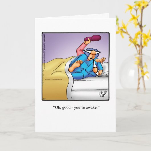 Verjaardag Humoristische Verjaardagskaart Voor Hem Kaart (Gele Bloem)