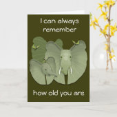 Verjaardag - Humorous Kaart (Gele Bloem)