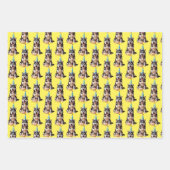 Verjaardag Husky Dog Inpakpapier Vel (Voorkant 3)