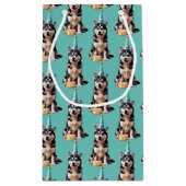 Verjaardag Husky Dog Klein Cadeauzakje (Achterkant)