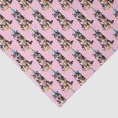 Verjaardag Husky Dog Tissuepapier (Detail)